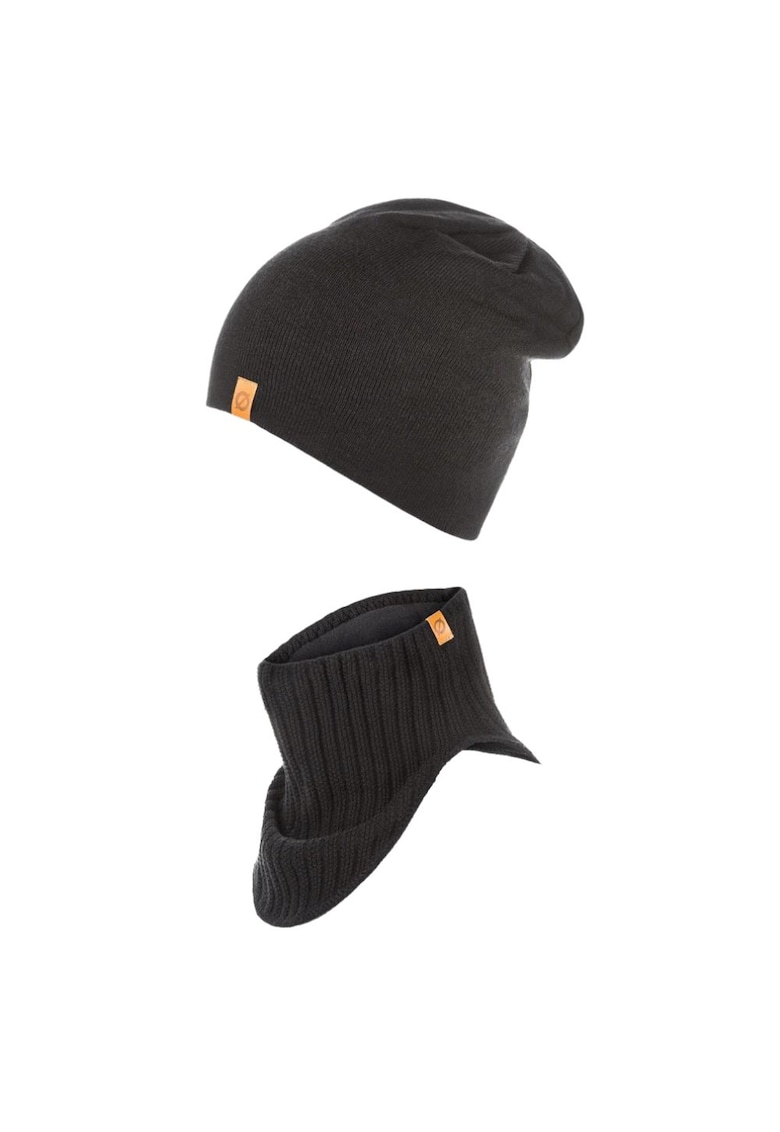 Set caciula cu fular Brodrene - Acril - Universal - Negru
