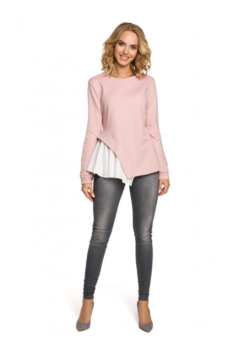 Made of Emotion Női blúz Pango M333 púder rózsaszín