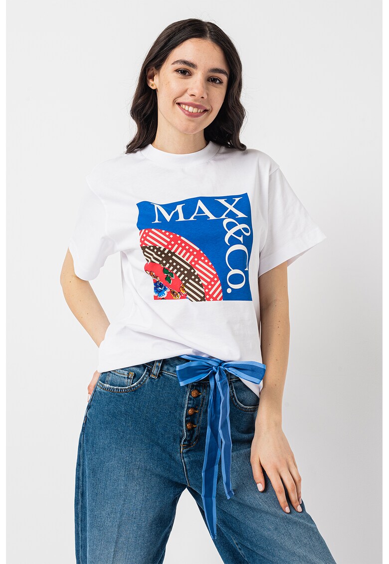 MaxCo Памучна тениска с лого за Жени MaxCo Памучна тениска с лого за Жени