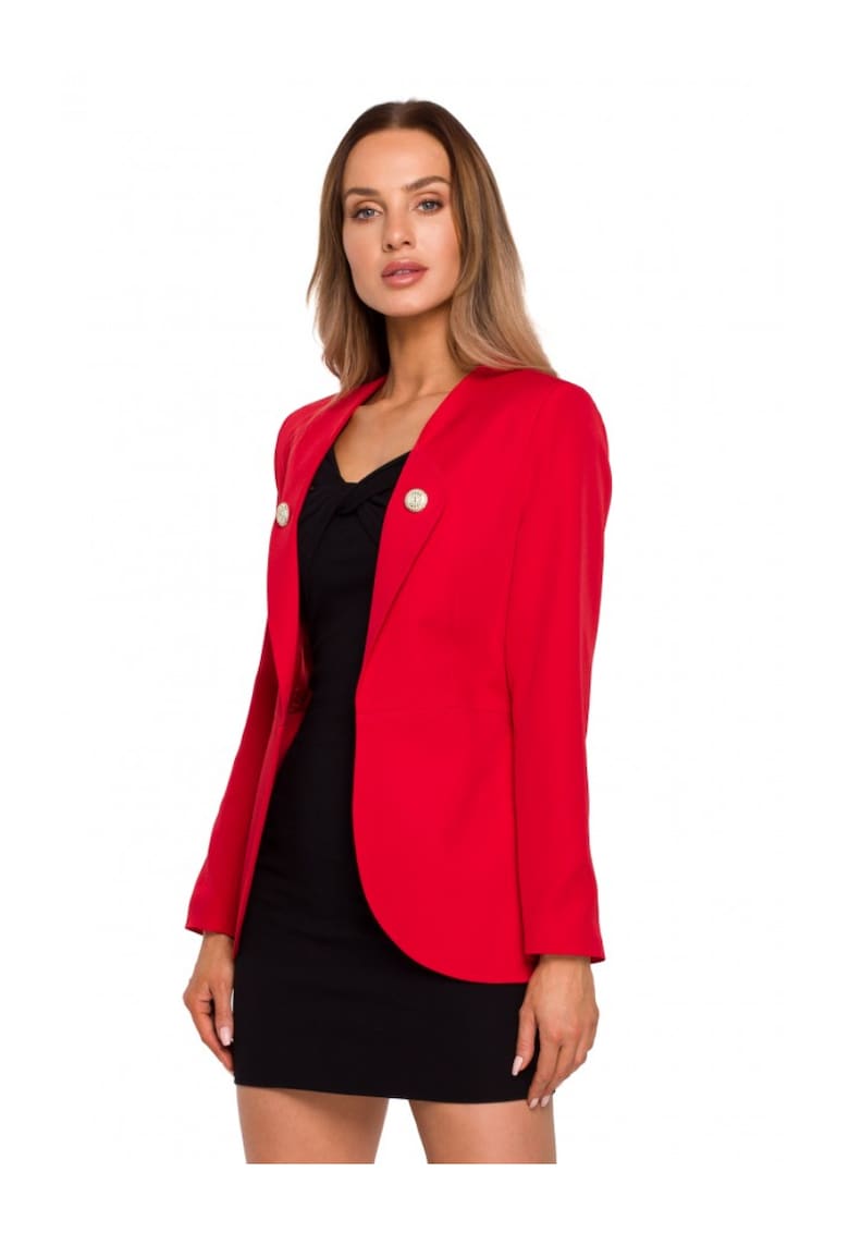 Sacou dama - Poliester/Elastan -Rosu