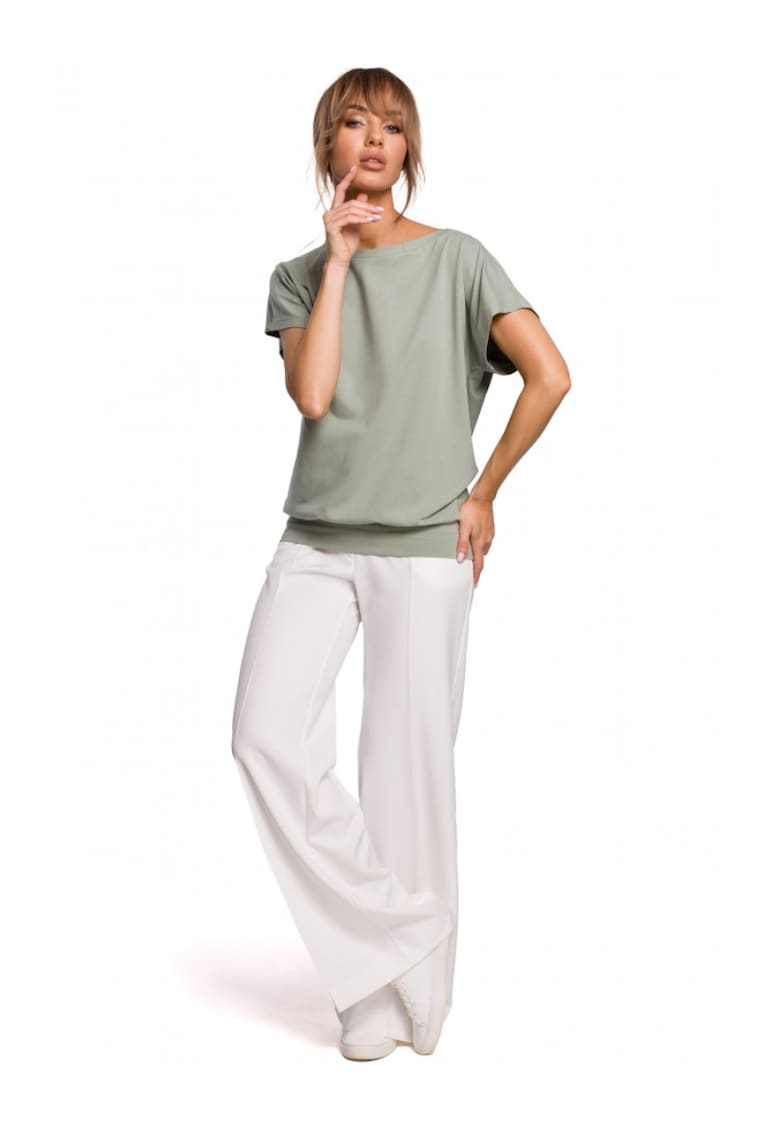 Top dama - Bumbac/Elastina - Verde