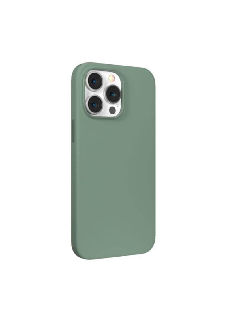 Husa de protectie Nature Series Silicone Magnetic pentru iPhone 14 - Light Green