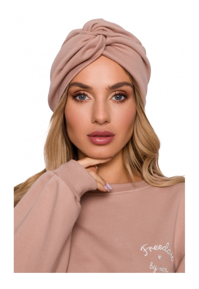 Turban dama - Bumbac - Roz mocca - Marime Universala