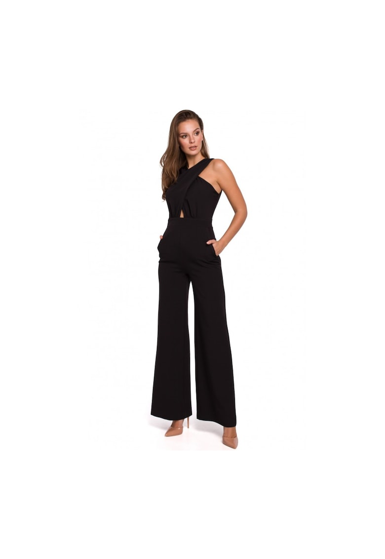 Salopeta dama - Poliester/Elastan - Negru