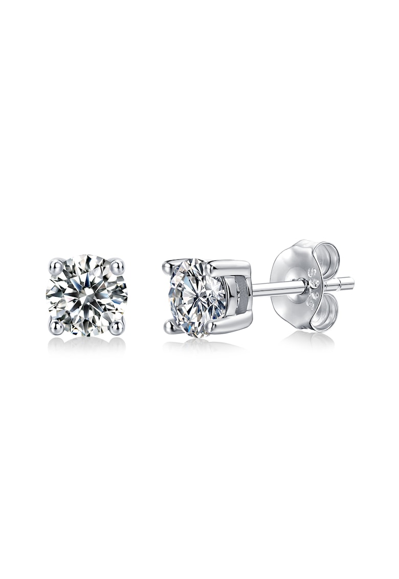 Cercei Stud Diamant Moissanite 0.5ct - Argint 925