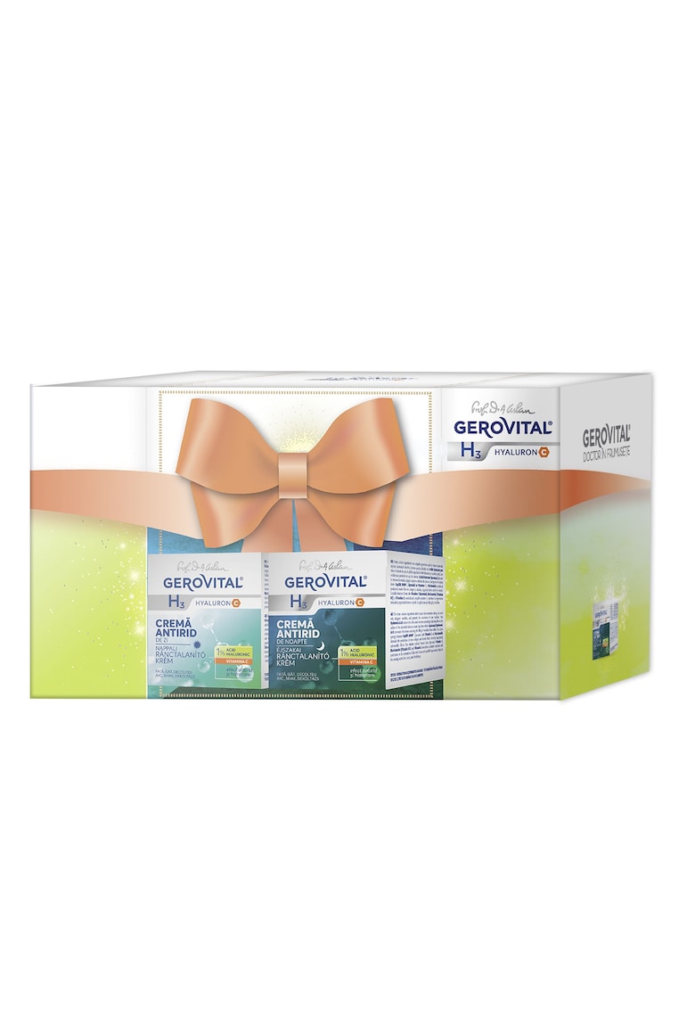 Pachet cadou  H3 Hyaluron C: Crema antirid de zi - 50 ml + Crema antirid de noapte - 50 ml