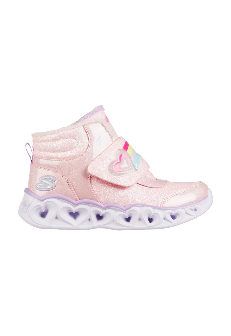 Ghete fete cu sistem de lumini Heart Lights Brilliant Rainbow - Roz - Ghete fete cu sistem de lumini Heart Lights Brilliant Rainbow - Roz -