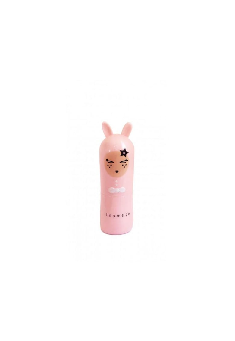 Balsam de buze pentru copii - Light Pink - cu parfum de piersica - Bunny Island - 3.5 gr