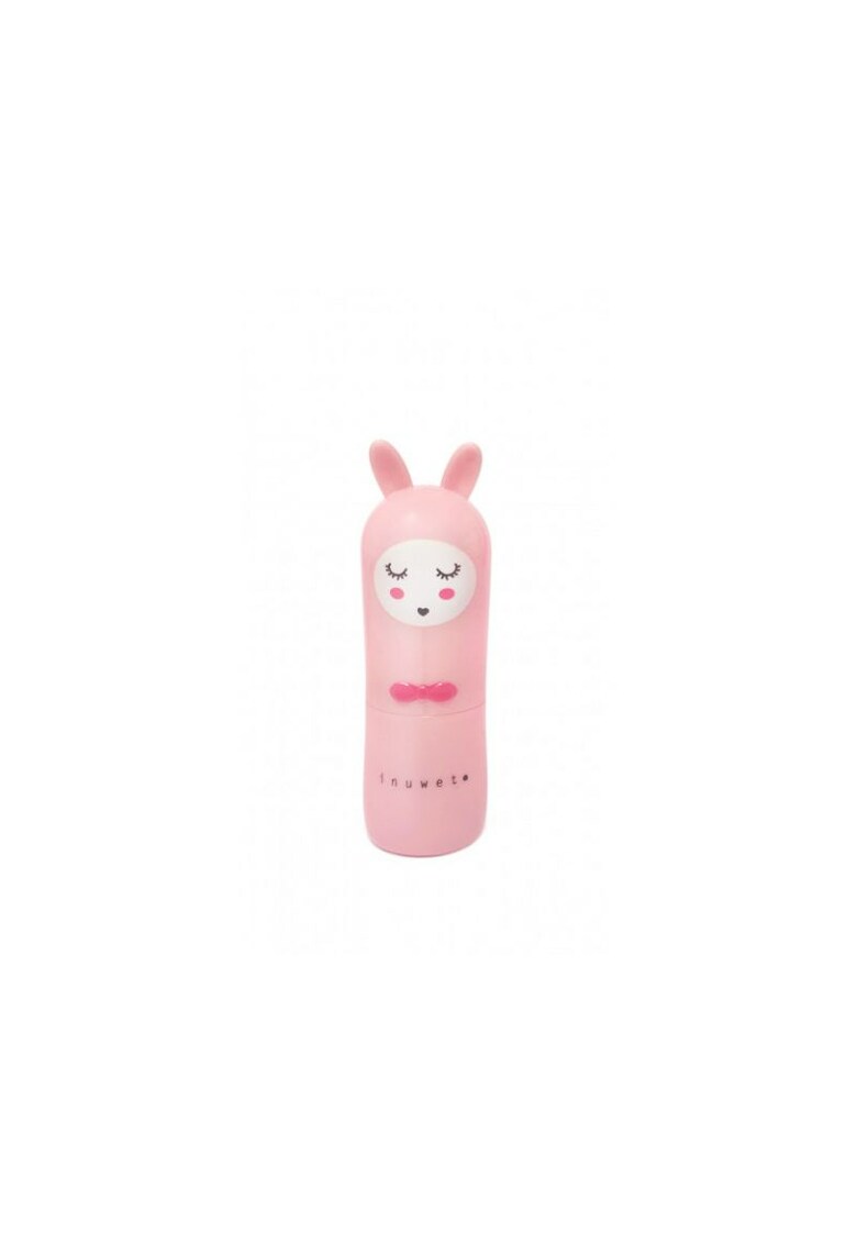 Balsam de buze pentru copii - Pink - cu parfum de capsune - Bunny en Rose - 3.5 gr