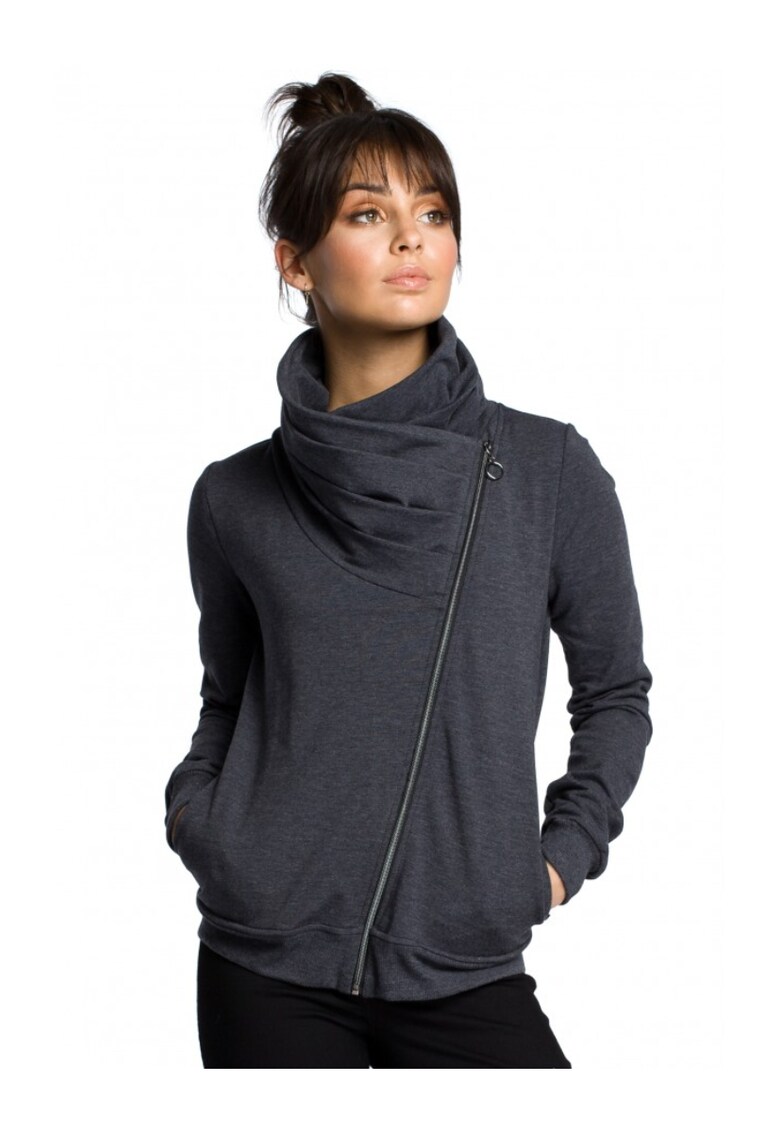 Hanorac dama - Bumbac/Elastan - Gri1