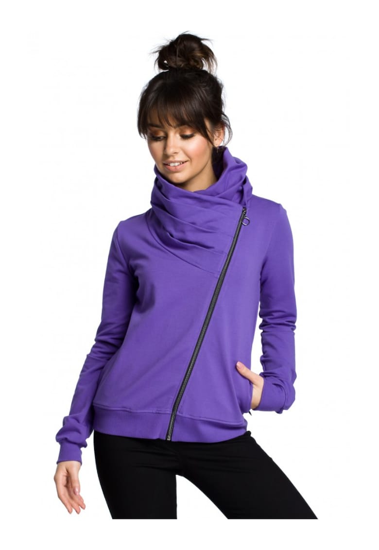 Hanorac dama - Bumbac/Elastan - Mov