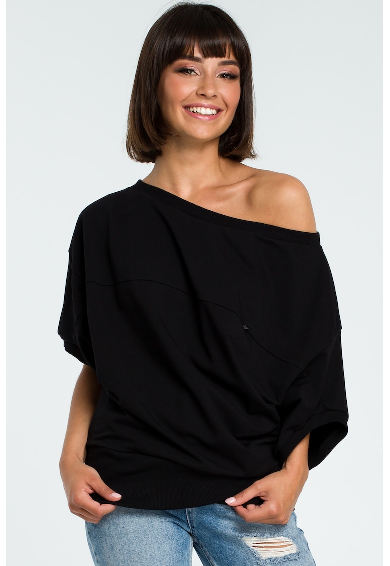 Bluza dama - Bumbac/Elastan - Negru