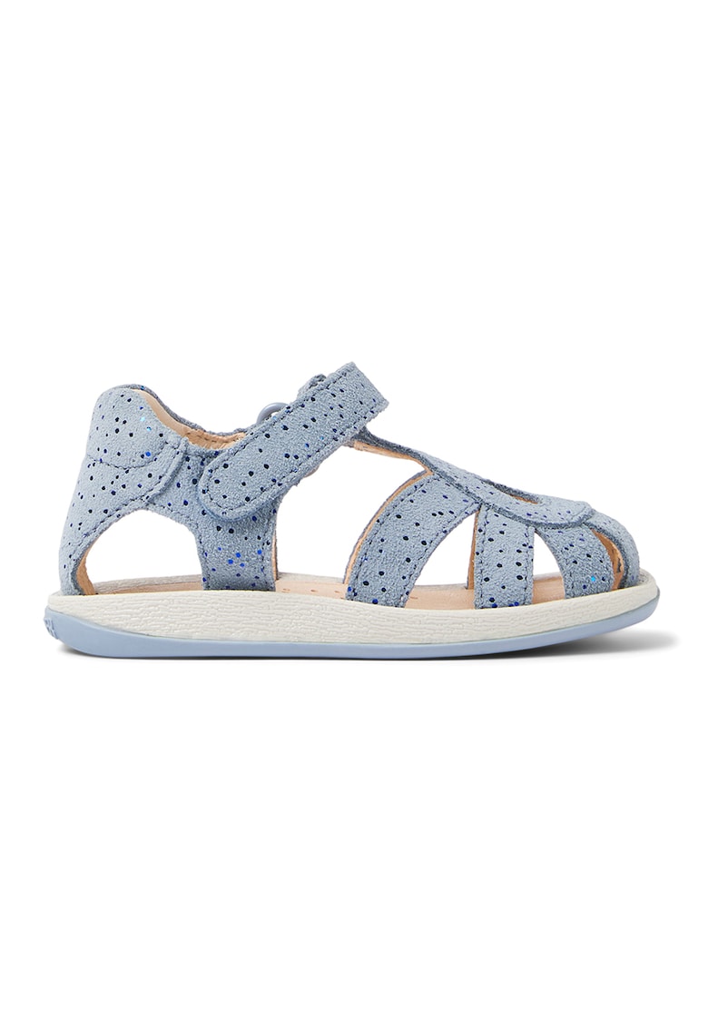 Sandale din piele intoarsa cu inchidere velcro