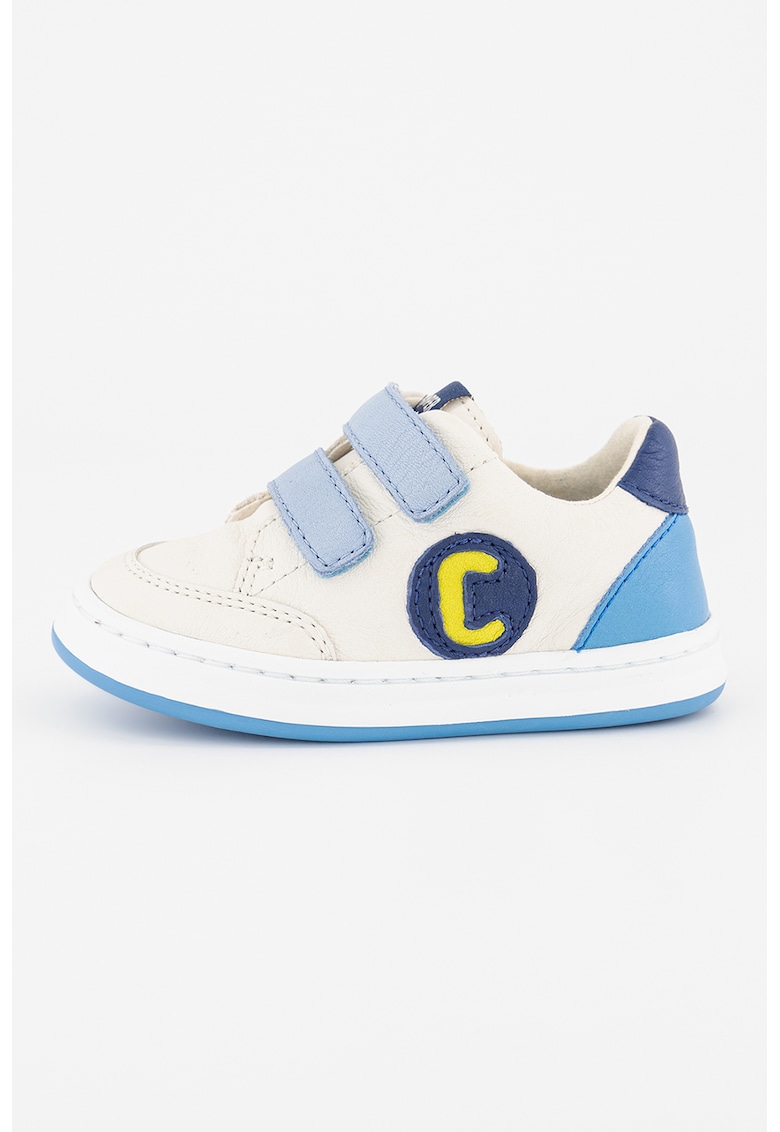Pantofi sport de piele cu design colorblock