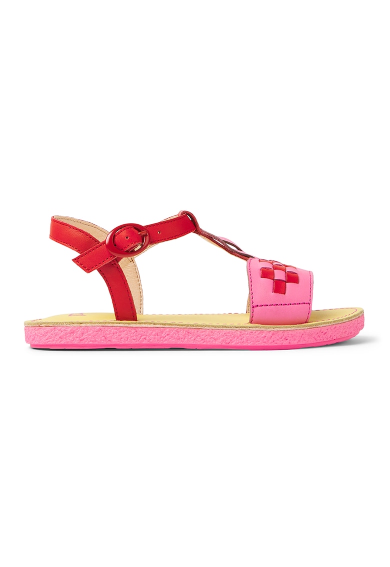 Sandale din piele cu aplicatii cu model flamingo TWS 27435