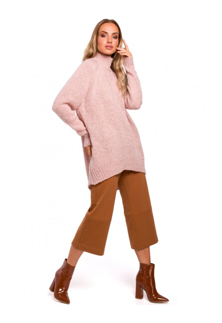 Pulover dama -  Acril/Poliester/Lana - Roz pudrat