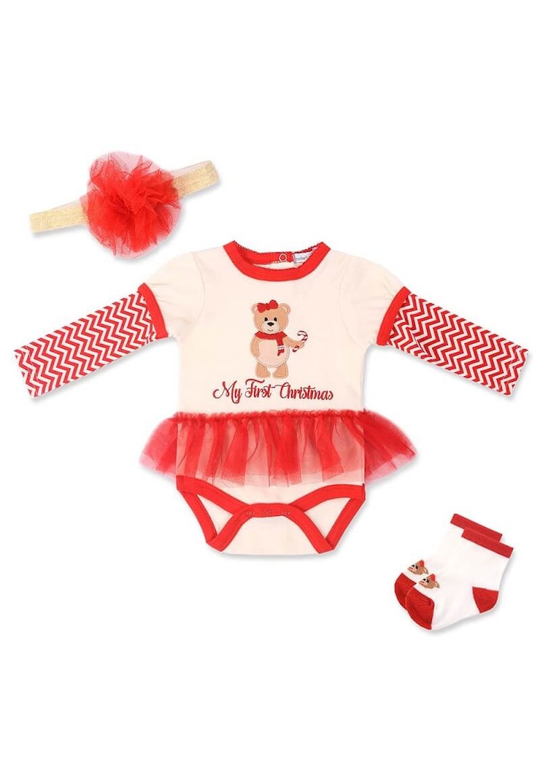 Mothers Choice Set Craciun 3 piese pentru fetite - My First Christmas