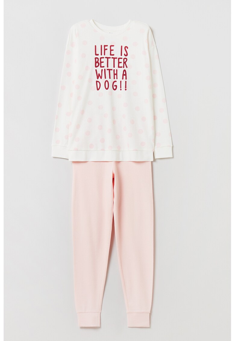 Pijama cu aplicatie text