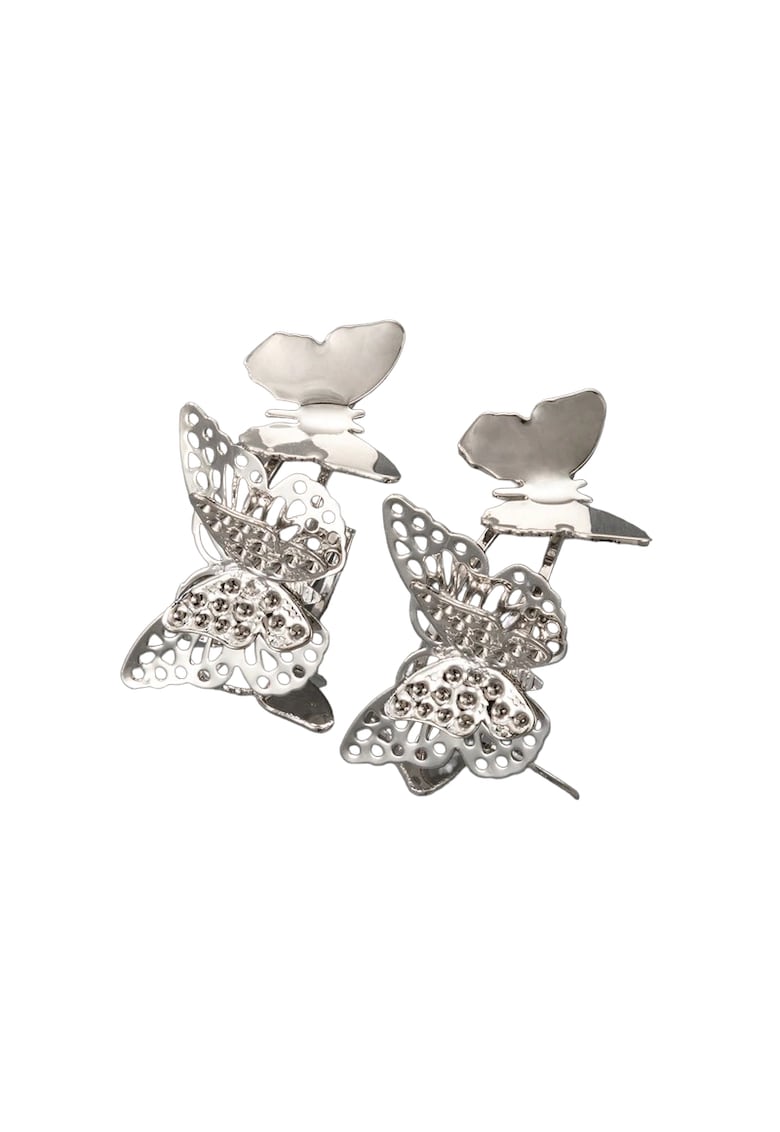 Cercei argintii - forma de fluturi - Indira C10 -