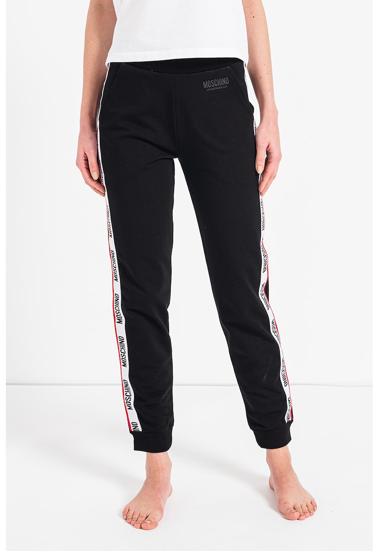 Pantaloni sport de casa cu segmente logo contrastante