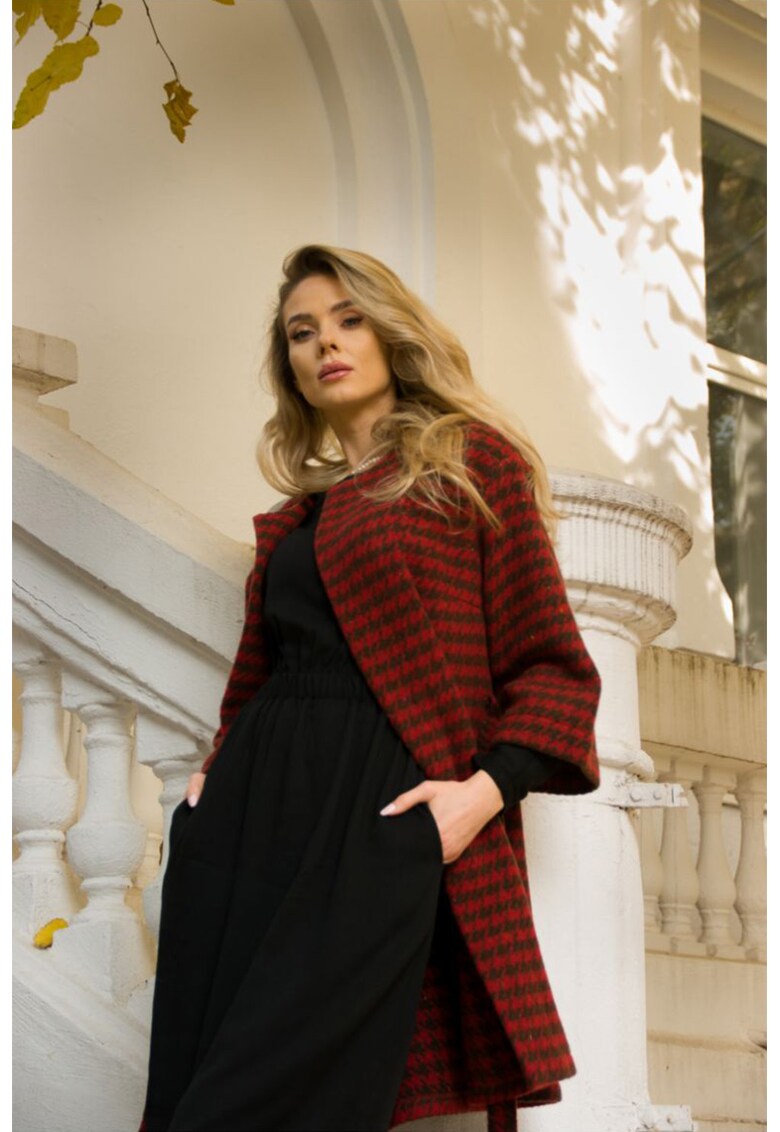 Couture de Marie Палто с пепит за Жени Couture de Marie Палто с пепит за Жени