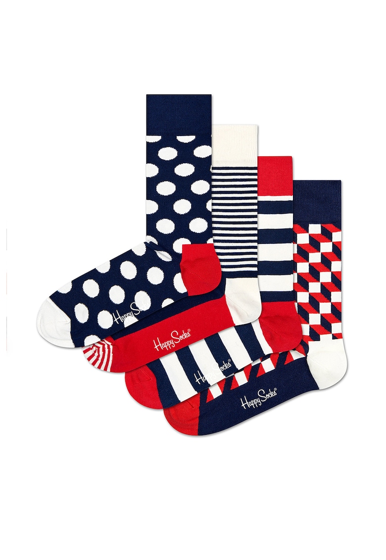 Happy Socks Set de sosete lungi unisex cu model - 3 perechi