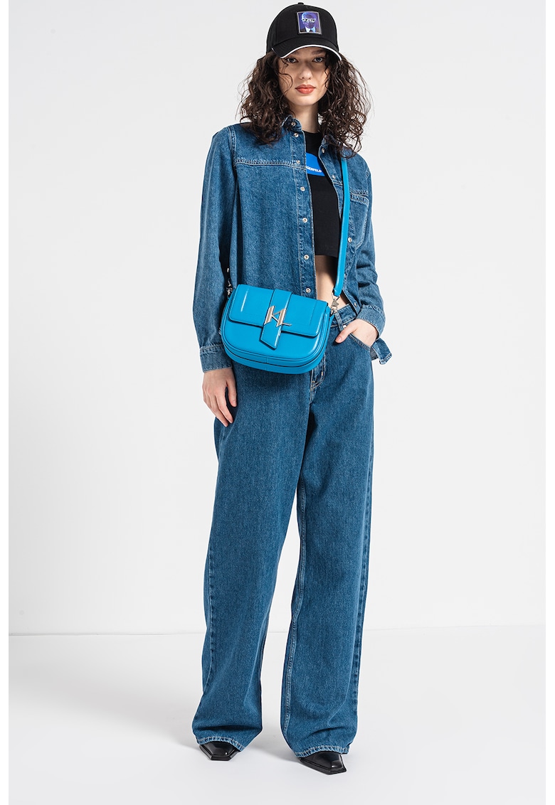 KARL LAGERFELD JEANS Дънкова риза с капси за Жени KARL LAGERFELD JEANS Дънкова риза с капси за Жени