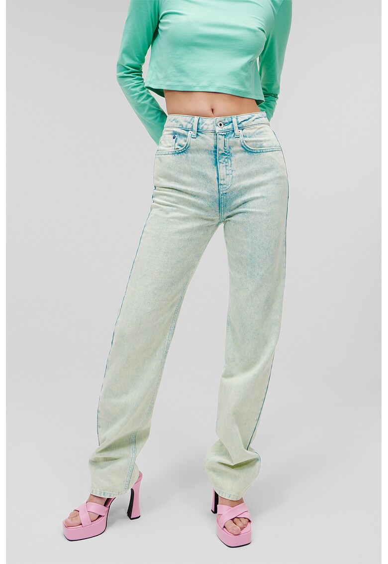 KARL LAGERFELD JEANS Дънки с широк крачол и висока талия за Жени KARL LAGERFELD JEANS Дънки с широк крачол и висока талия за Жени
