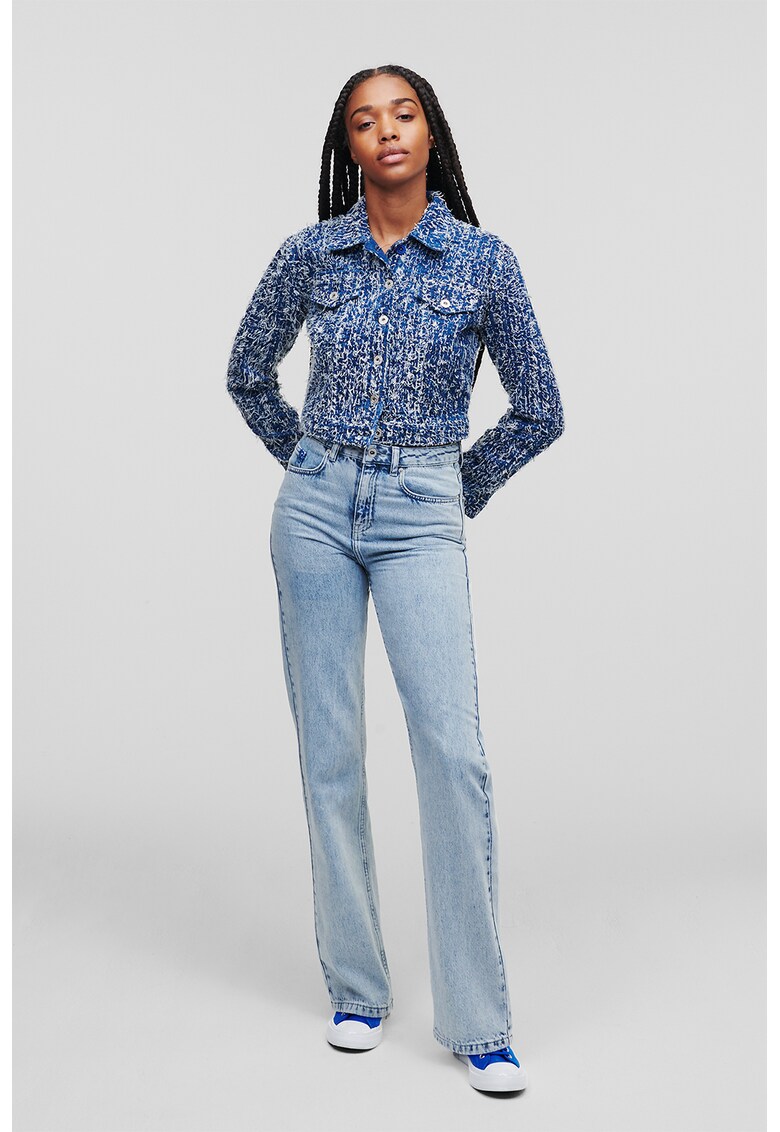 KARL LAGERFELD JEANS Прави дънки от органичен памук за Жени KARL LAGERFELD JEANS Прави дънки от органичен памук за Жени