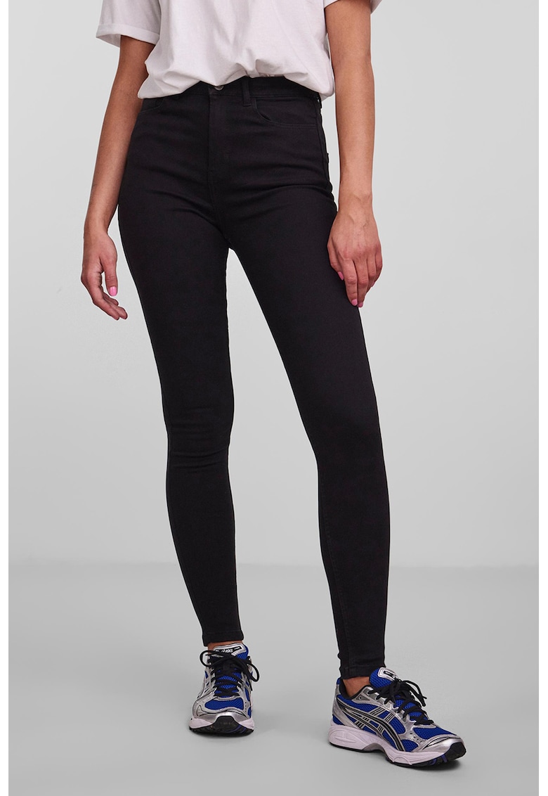 Blugi slim fit cu talie medie