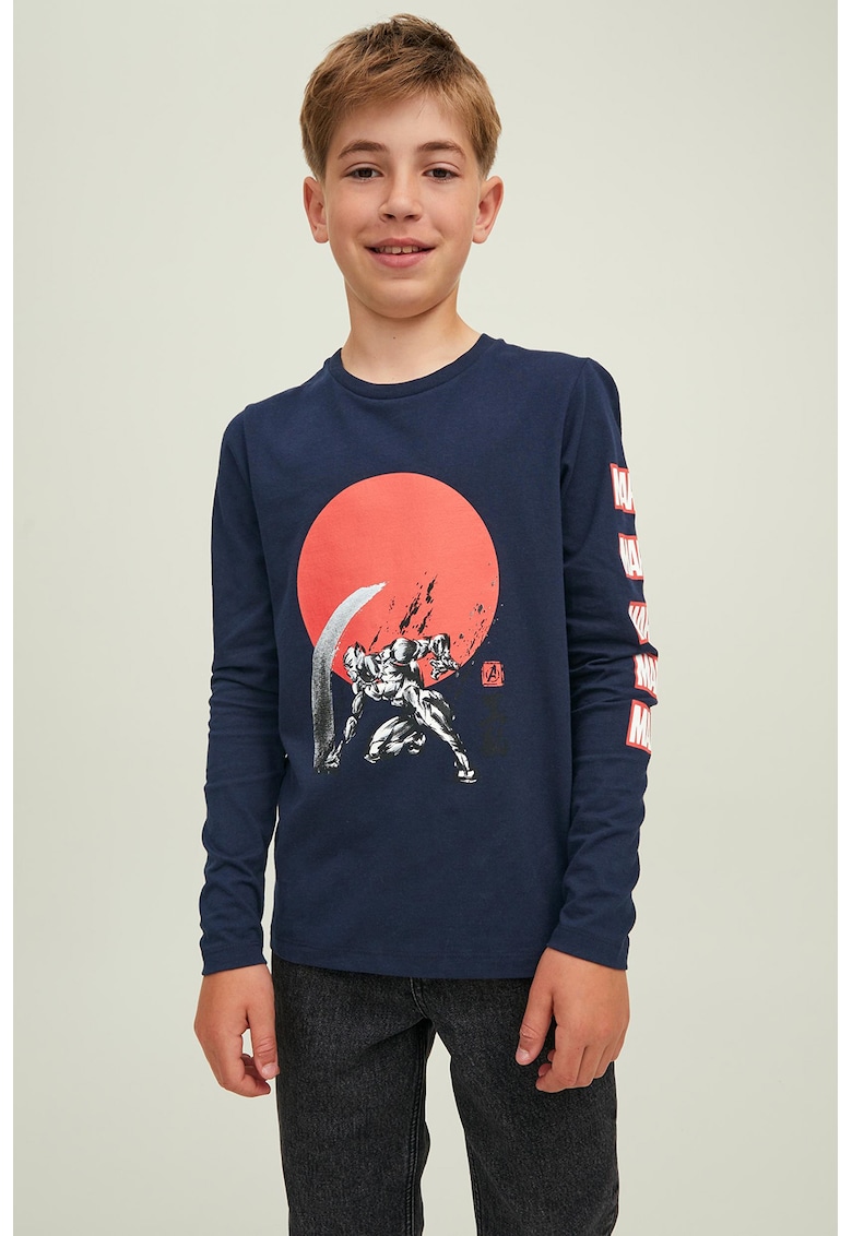 Bluza din bumbac cu imprimeu Marvel