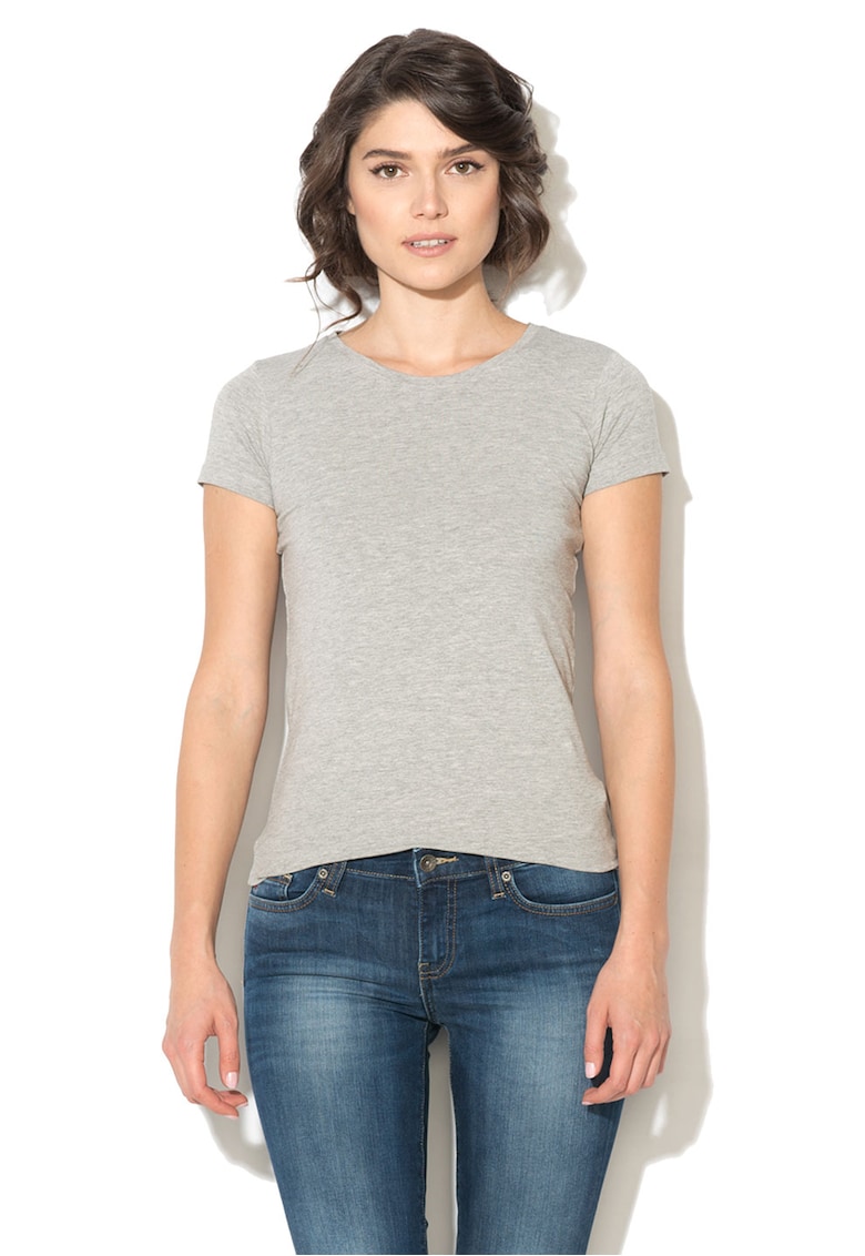 Tricou gri melange Classic Girl