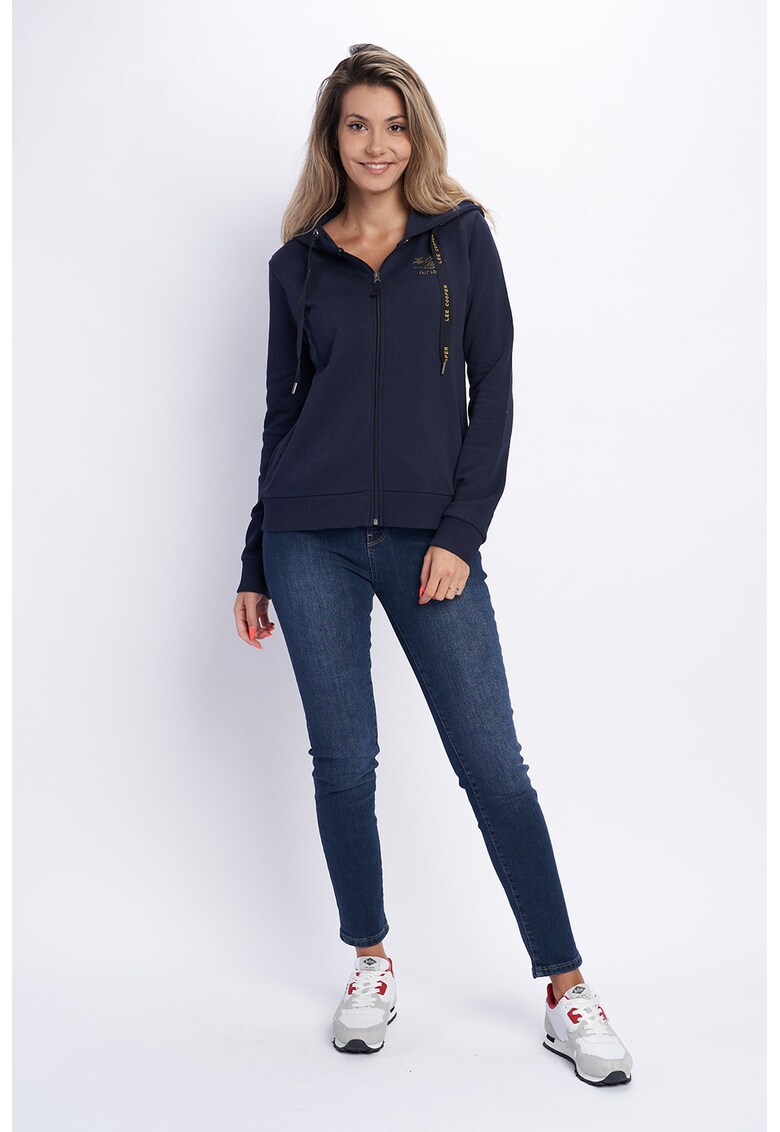 Lee Cooper Худи с цип и лого за Жени Lee Cooper Худи с цип и лого за Жени
