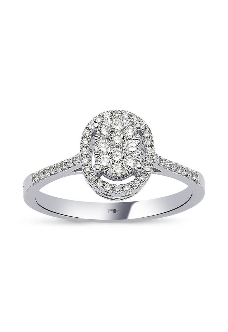 Inel din aur de 14K decorat cu diamante FAVORI JEWELLERY Reduceri si Transport Gratuit fashiondays.ro imagine noua
