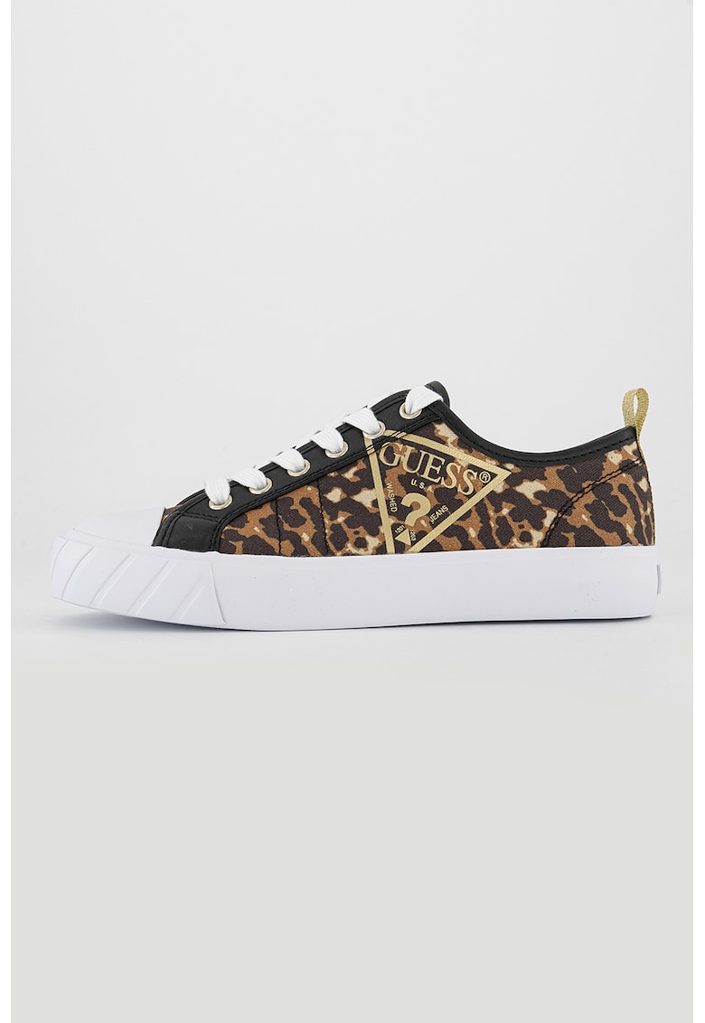 Tenisi low-cut cu animal print