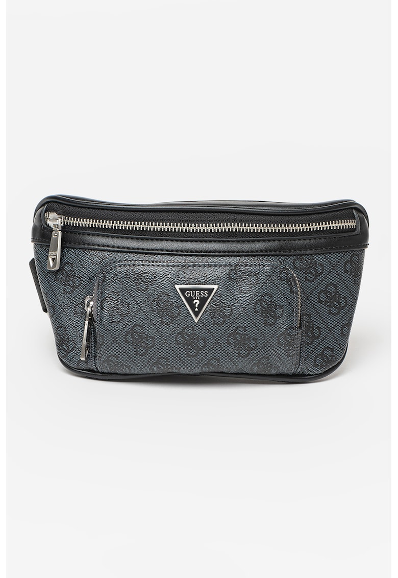 Borseta de piele ecologica cu imprimeu logo Vezzola