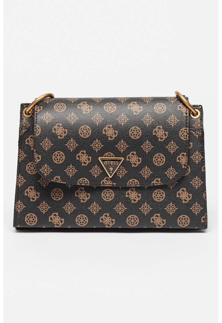 Guess Чанта Basilea с десен с монограм и капаче за Жени Guess Чанта Basilea с десен с монограм и капаче за Жени