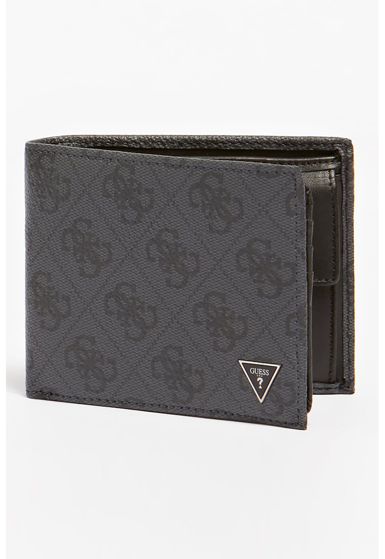 Guess Портфейл от еко кожа с двойно прегъване и лого за Мъже Guess Портфейл от еко кожа с двойно прегъване и лого за Мъже
