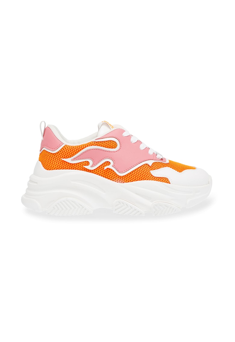 Pantofi sport cu talpa wedge si model colorblock Primer