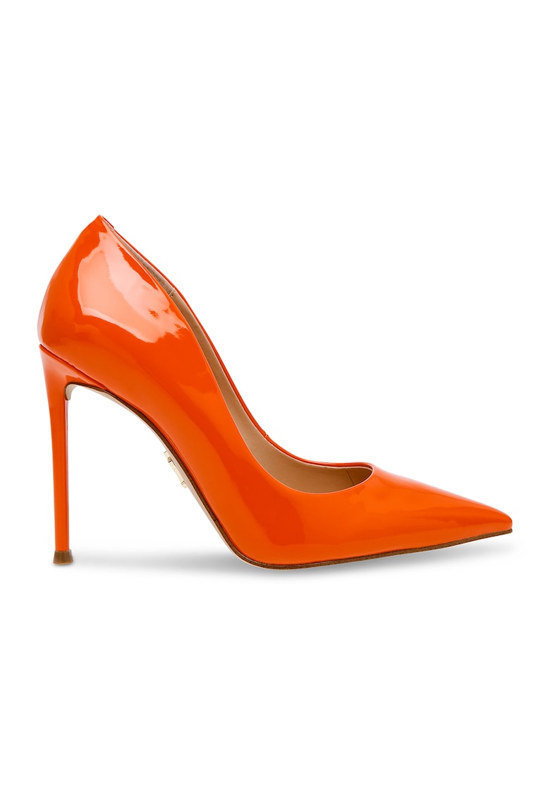 Pantofi din piele ecologica cu varf ascutit Vaze - Portocaliu