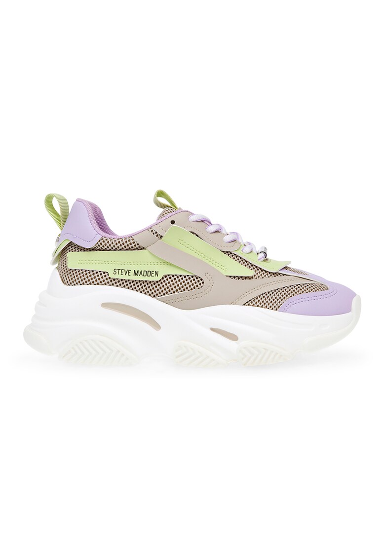 Steve Madden Спортни обувки Possession от еко кожа с мрежести зони за Жени Steve Madden Спортни обувки Possession от еко кожа с мрежести зони за Жени