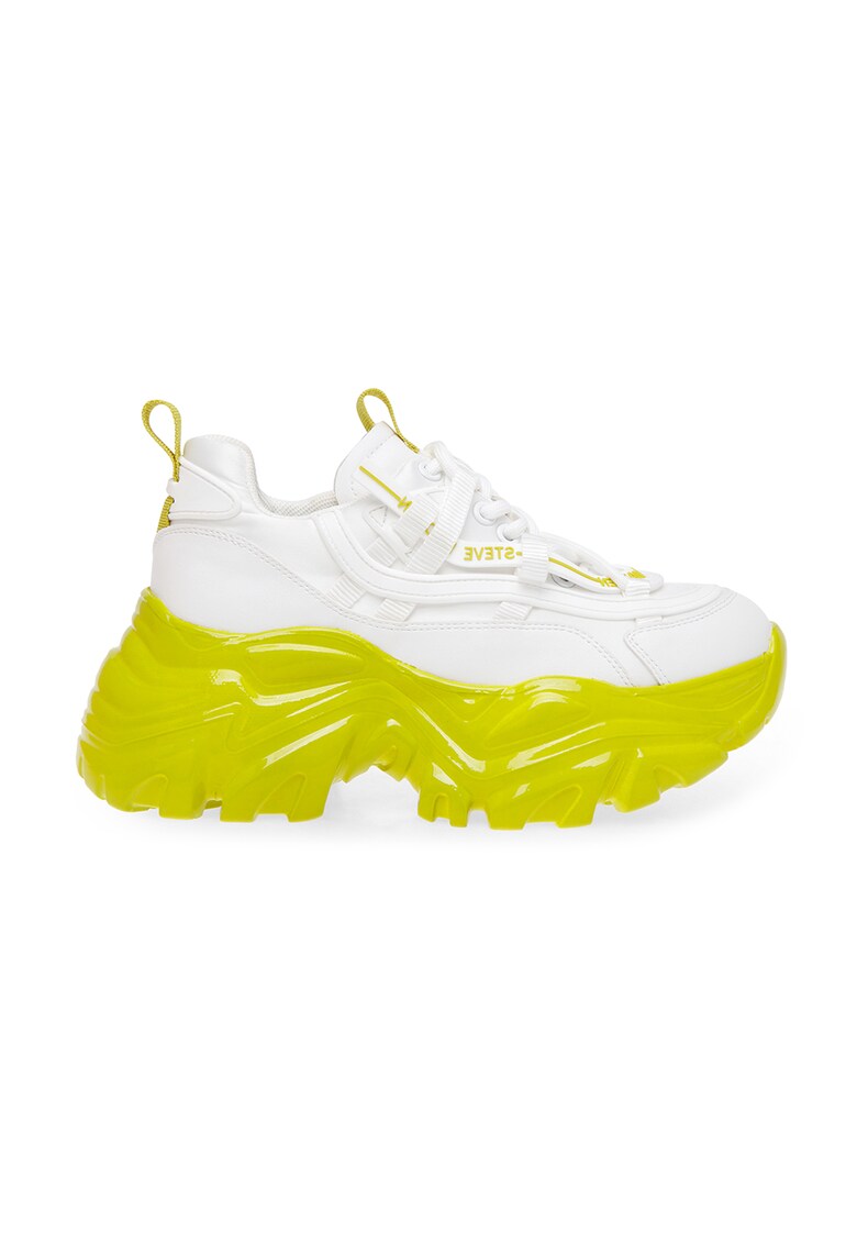 Steve Madden Спортни обувки Recoupe с равна платформа и лого за Жени Steve Madden Спортни обувки Recoupe с равна платформа и лого за Жени