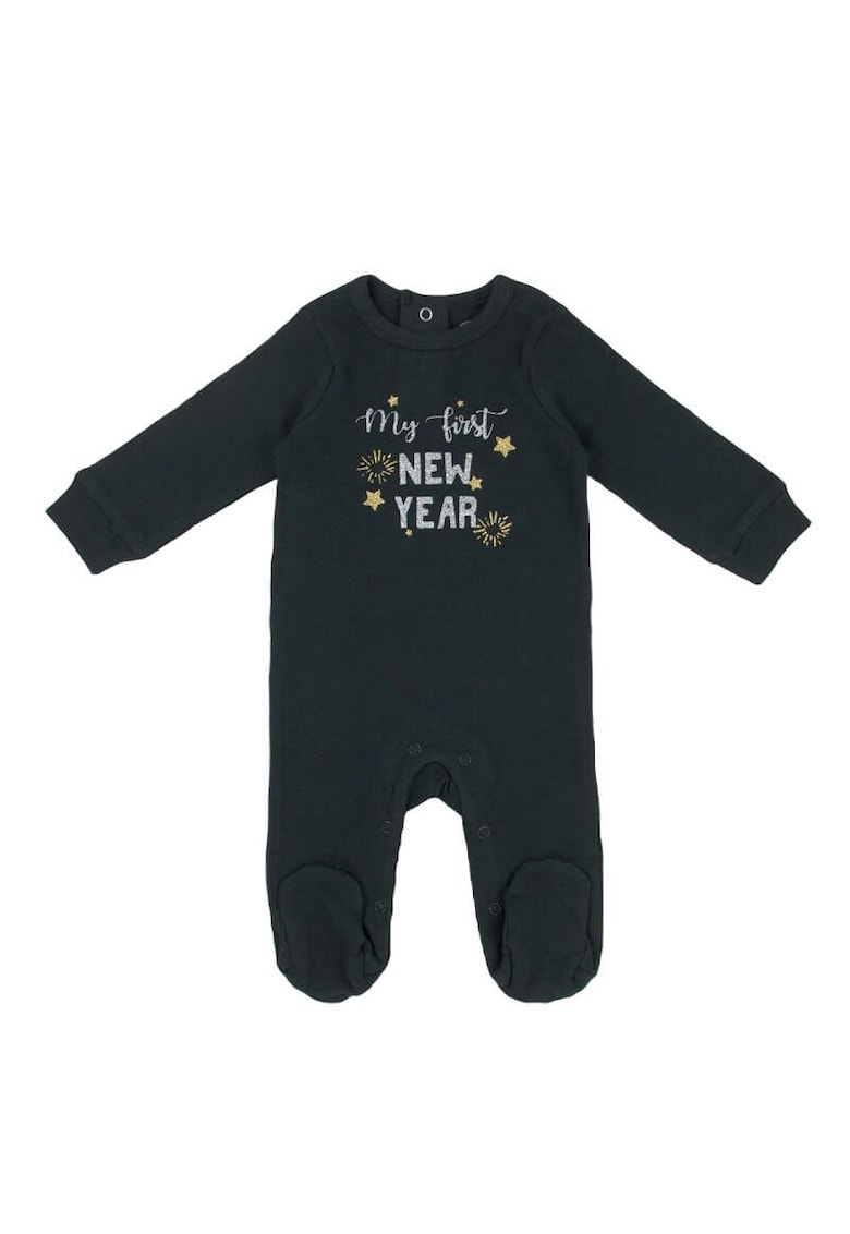 Mothers Choice Salopeta pentru bebelusi My First New Year - neagra