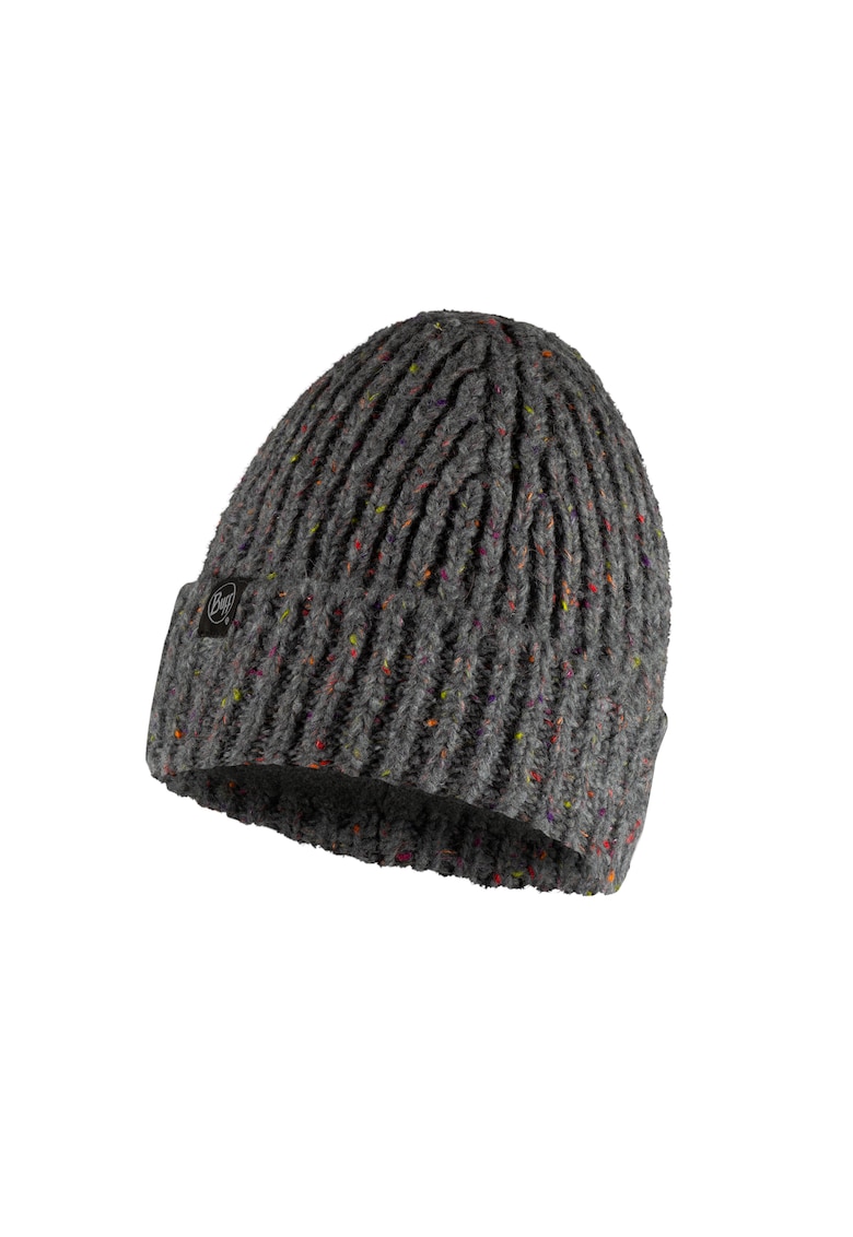 Buff Caciula Tricotata pentru Adulti cu polar interior model Kim Grey - Gri