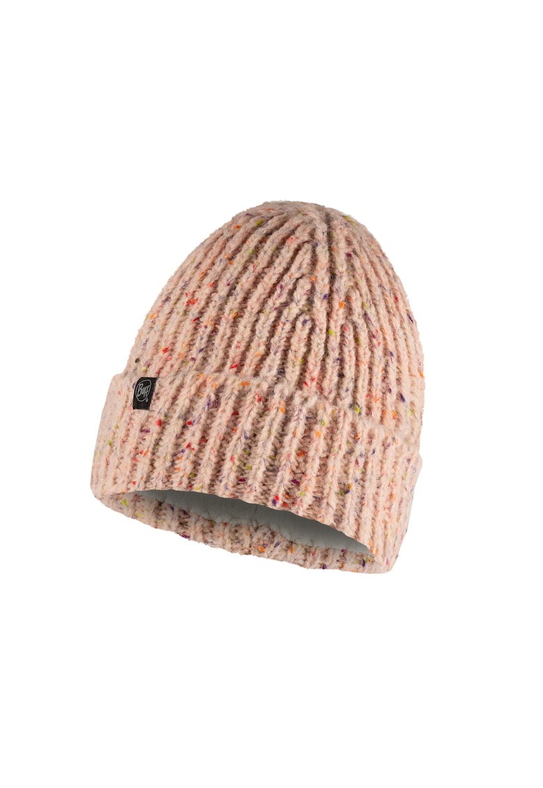 Buff Caciula Tricotata pentru Adulti cu polar interior model Pale Pink - Roz
