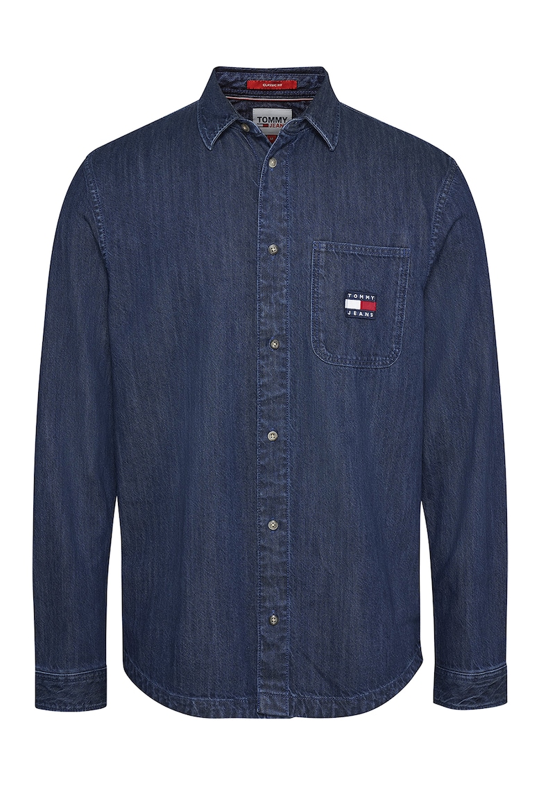 Tommy Jeans Дънкова памучна риза за Мъже Tommy Jeans Дънкова памучна риза за Мъже