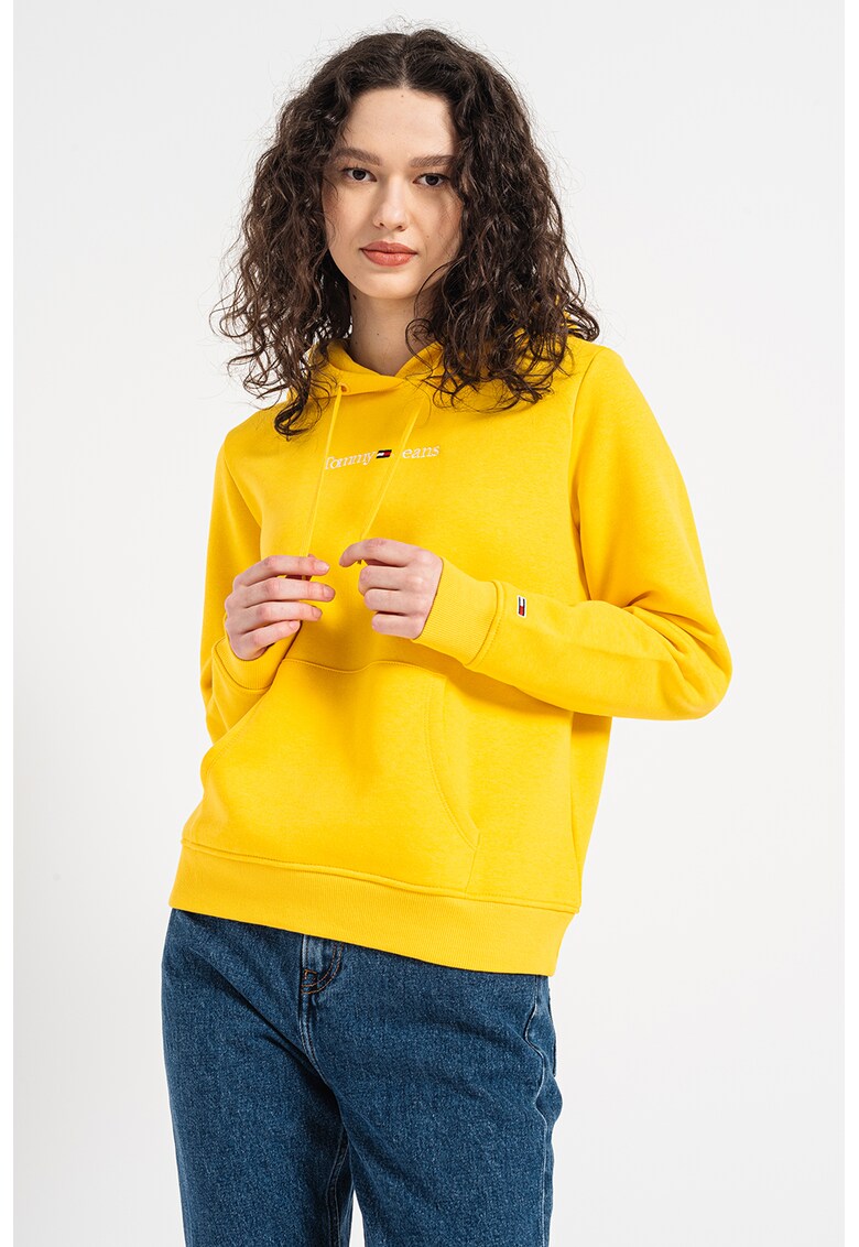 Tommy Jeans Худи с органичен памук с бродирано лого за Жени Tommy Jeans Худи с органичен памук с бродирано лого за Жени