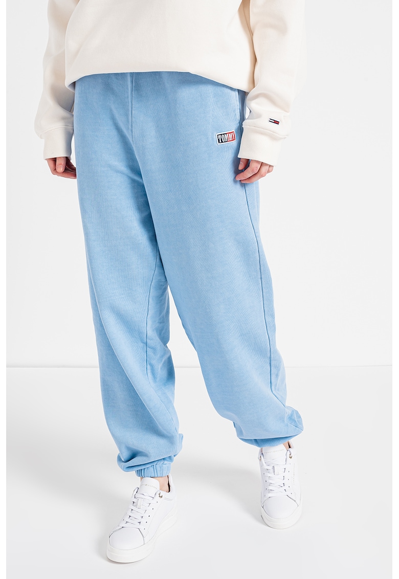 Pantaloni sport relaxed fit cu buzunare laterale