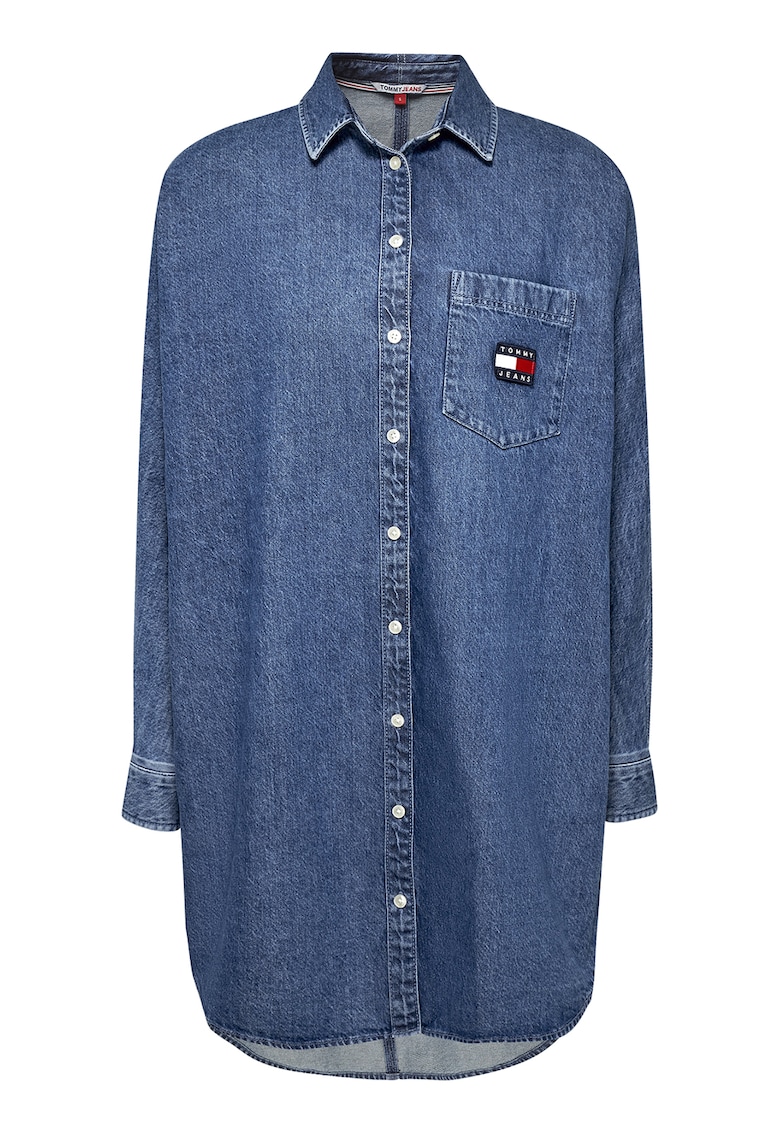Tommy Jeans Рокля тип риза от деним за Жени Tommy Jeans Рокля тип риза от деним за Жени