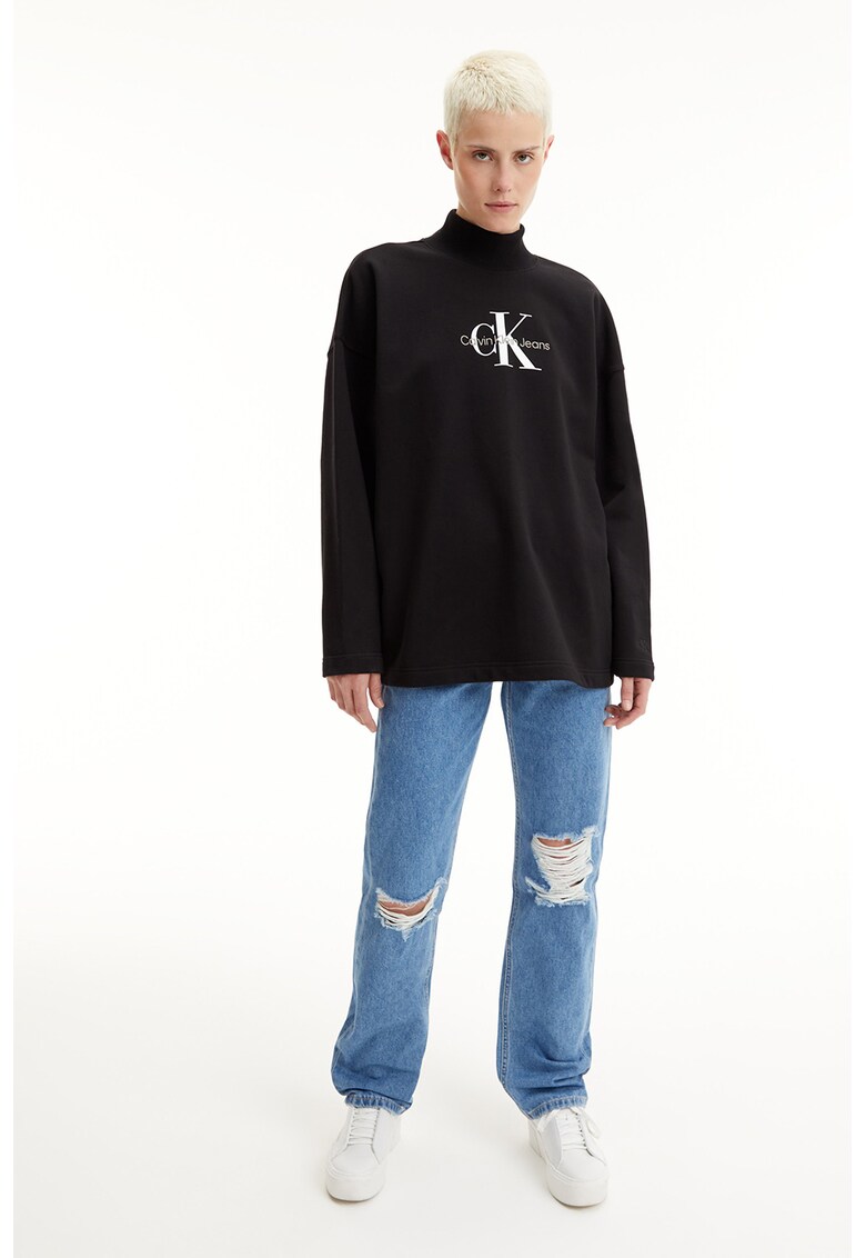 CALVIN KLEIN JEANS Суитшърт със свободна кройка и лого за Жени CALVIN KLEIN JEANS Суитшърт със свободна кройка и лого за Жени